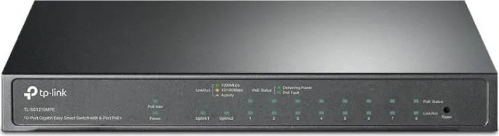 Switch TP-Link TL-SG1210MPE, 9 port, 10/100/1000 Mbps
