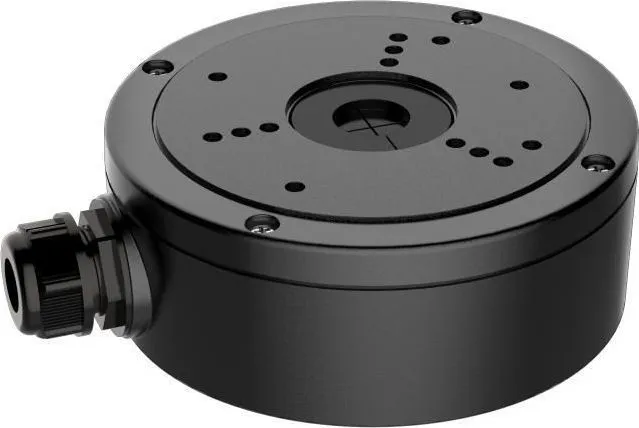 Hikvision Junction box DS-1280ZJ-S/BK ideala pentru montarea camerelor dome/bullet si protejarea cablurilor de