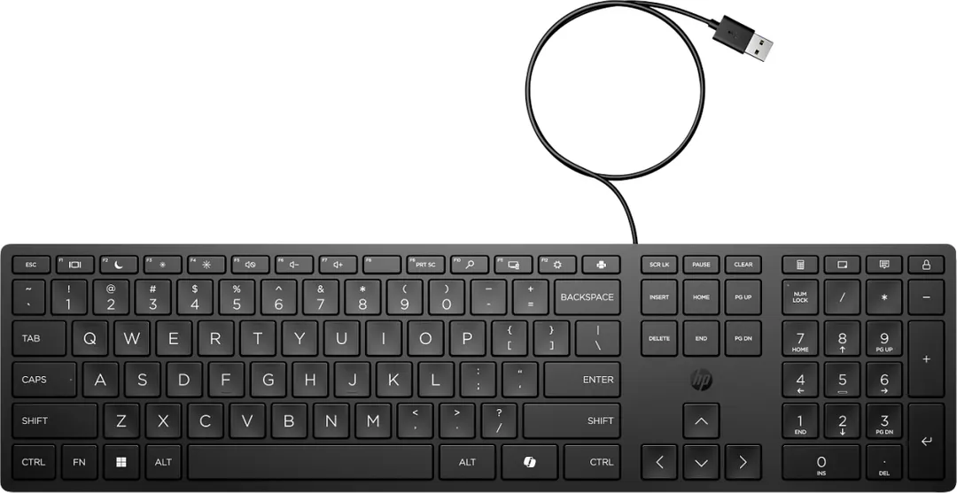 Tastatura HP 320K Wired, USB, Negru