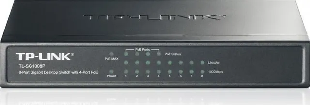 Switch TP-Link TL-SG1008P, 8 port, 10/100/1000 Mbps