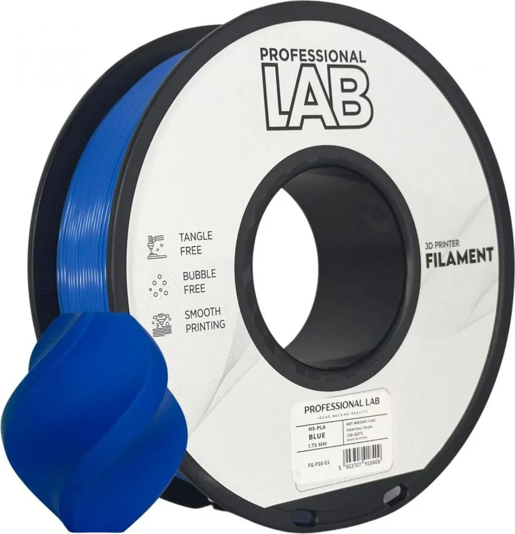 Filament 3D Proffesional Lab, Diamentru 1.75mm, Albastru (HS-PLA BLUE | PROF. LAB)