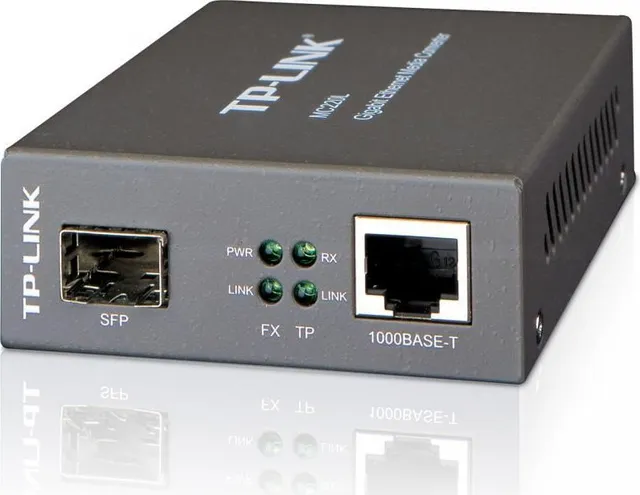 Omada 10/100/1000 Mbps RJ45 to 1000 Mbps SFP Slot Supporting MiniGBIC