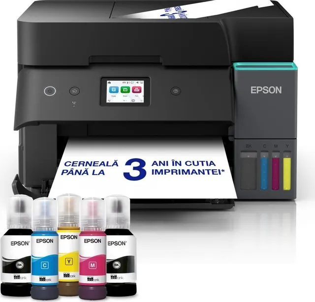 Multifunctional inkjet Epson EcoTank L6390, CISS, format A4, Color, Duplex, USB + LAN + Wi-Fi