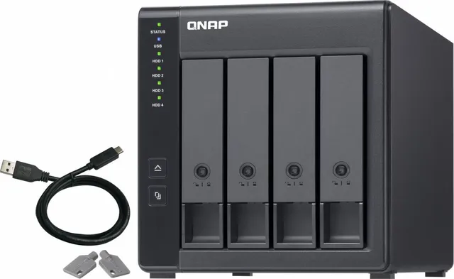 Extensie USB QNAP TR-004 4-Bay, 2.5/3.5 SATA 3Gbps HDD (compatibile cu SATA 6Gbs/, 3Gb/s, neincluse)