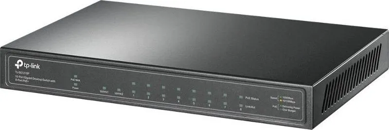 Switch TP-Link TL-SG1210P, 10 port, 10/100/1000Mbps