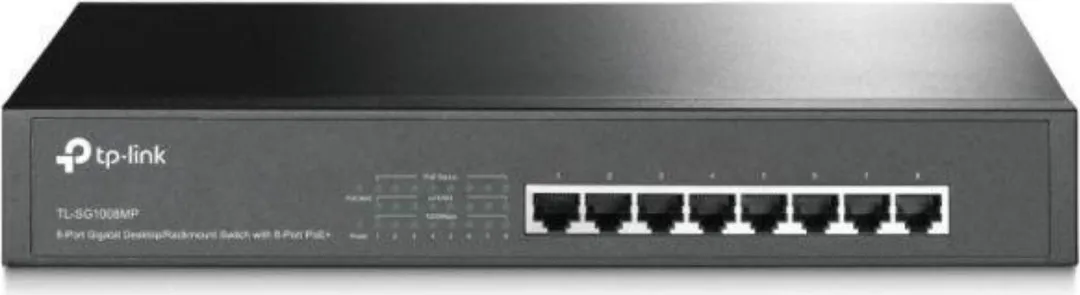 Switch TP-Link TL-SG1008MP, 8 port, 10/100/1000 Mbps