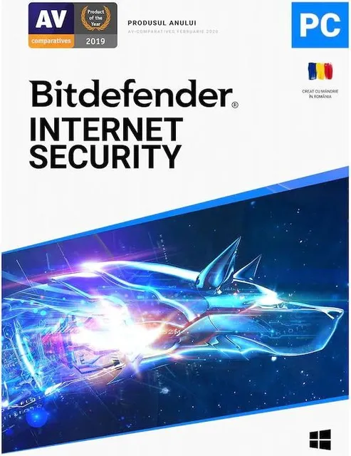 Licenta retail Bitdefender Internet Security - protectie completapentruWindows, valabila pentru 2 ani