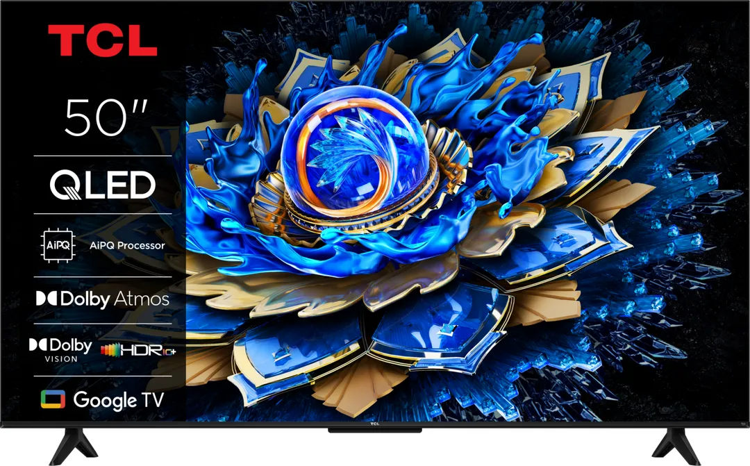 Televizor TCL QLED 50T69C, 126 cm, Smart Google TV, 4K