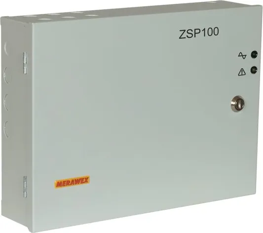 Sursa de alimentare pentru sisteme de detectie incendiu 24V/4A in cutie metalica Merawex ZSP100-4A-07