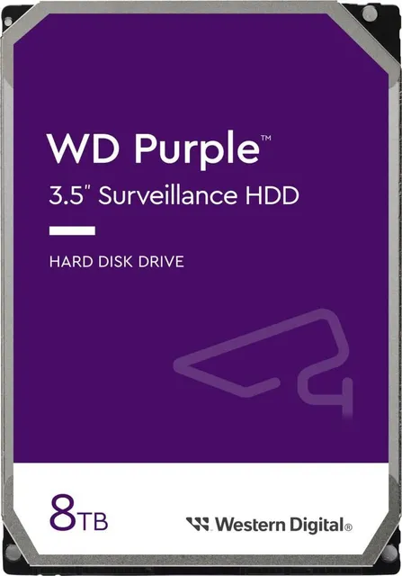 HDD Internal WD Purple, 8TB, 5400RPM, 256MB, SATA III