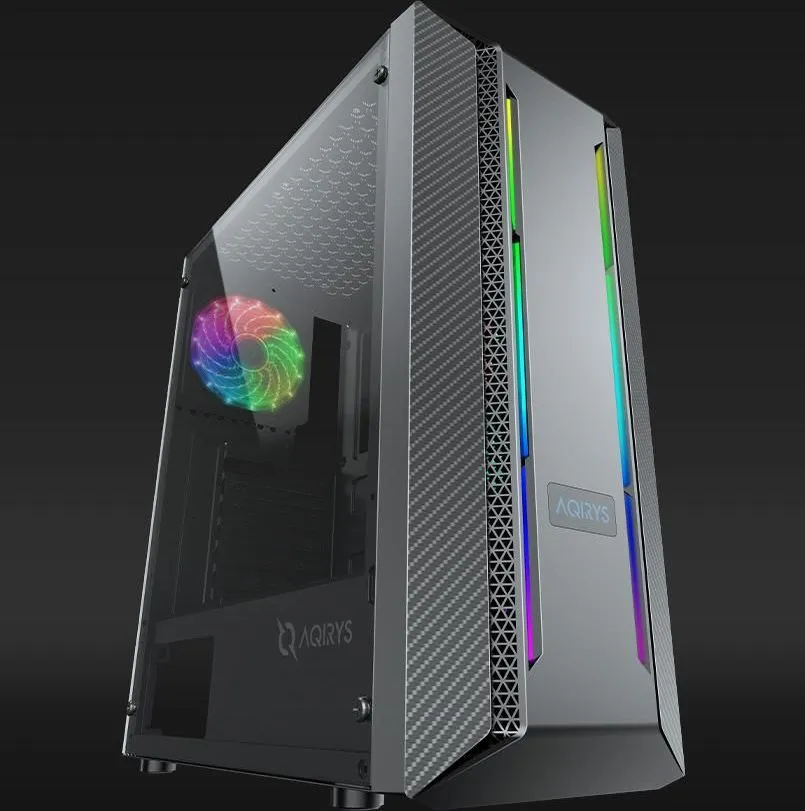 Carcasa Aqirys Mizar, RGB, Mid Tower, Black