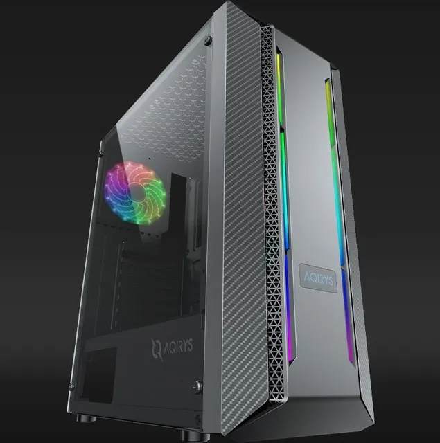 Carcasa Aqirys Mizar, RGB, Mid Tower, Black