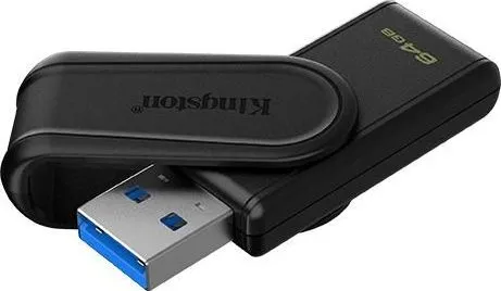Memorie USB Kingston Exodia S 64 GB, USB 3.2, Negru