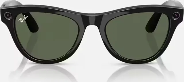 Ray-Ban Meta Skyler Gen 1 High Bridge Fit Shiny Black G-15 Green 52-20