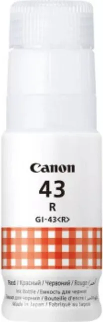 Cartus cerneala Canon GI-43R, culoare red, capacitate 3800 pagini, 60ml, pentru Canon Pixma G540, G640