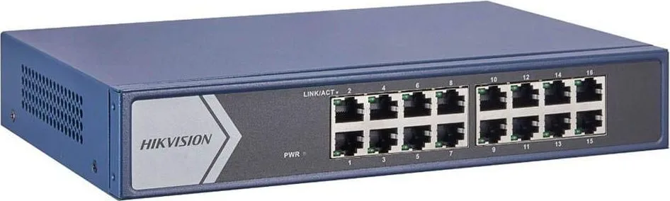 Switch Hikvision Gigabit DS-3E1516-EI(V3), 16 porturi