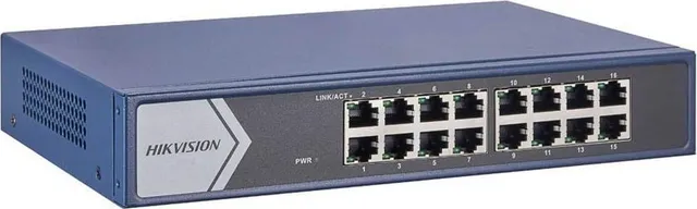 Switch Hikvision Gigabit DS-3E1516-EI(V3), 16 porturi