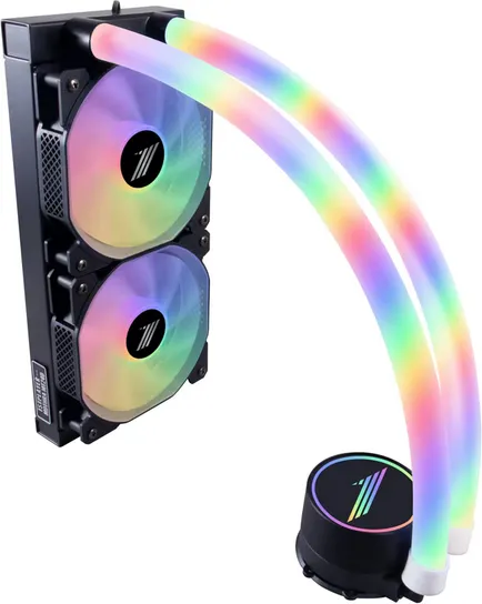Cooler Procesor 1STPLAYER MT(IS)-240-BK, Lichid, 12 cm, 2 ventilatoare, aRGB