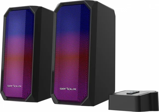 Boxe gaming 2.0 Serioux Kyro RGB, Functie Dual Mode Bluetooth