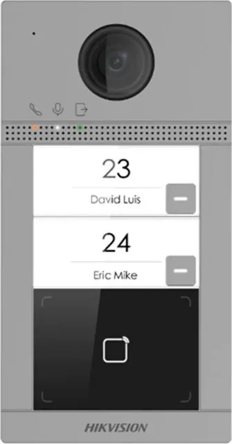 Post de exterior videointerfon IP Hikvision DS-KV8213-WME1(C), WIFI