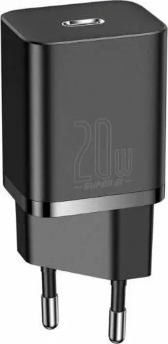 Incarcator Retea Baseus Super Si, 20 W, 1 port, Negru