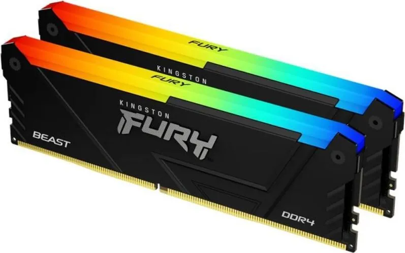 Memorie RAM Kingston FURY Beast RGB, 32GB DDR4, 3600MHz, CL18