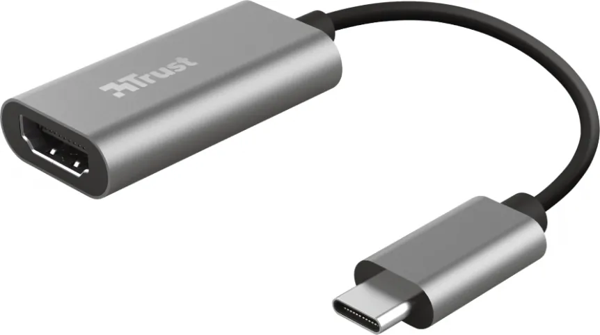 Adaptor USB Trust Dalyx, USB-C, HDMI, Gri