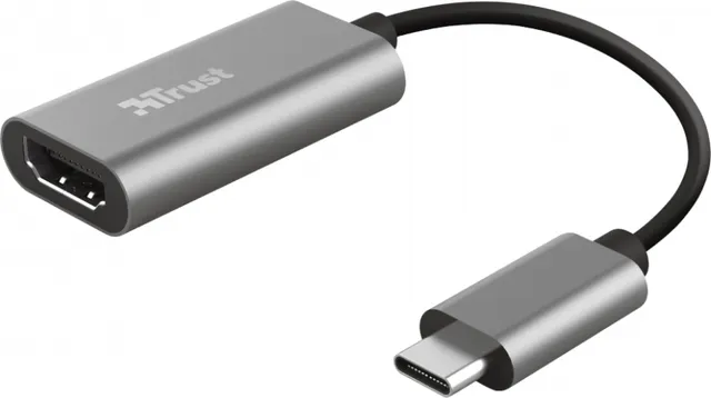 Adaptor USB Trust Dalyx, USB-C, HDMI, Gri