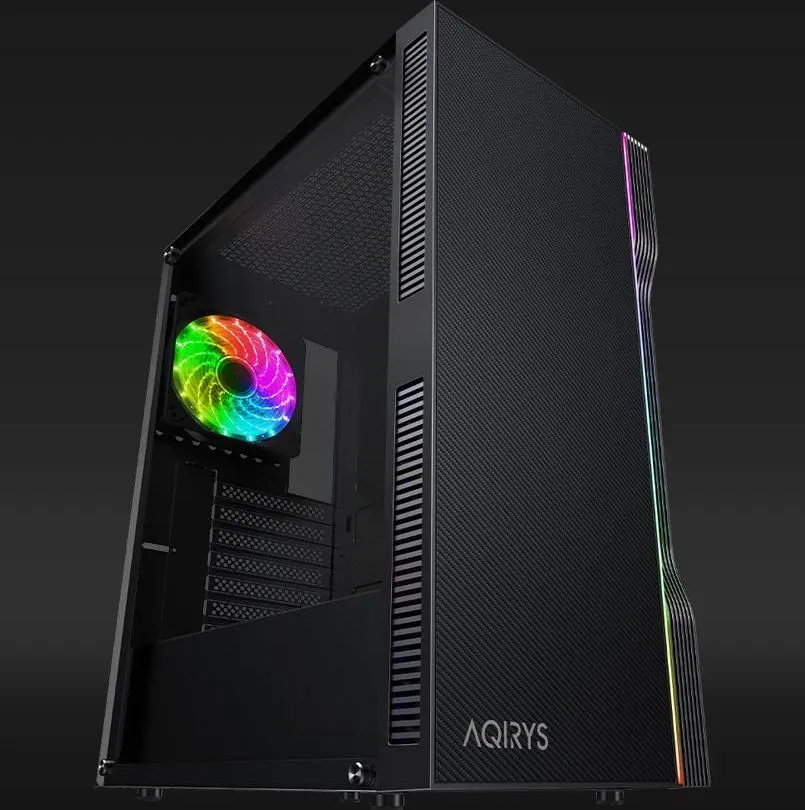 Carcasa Aqyris Electra Mid Tower ARGB Negru