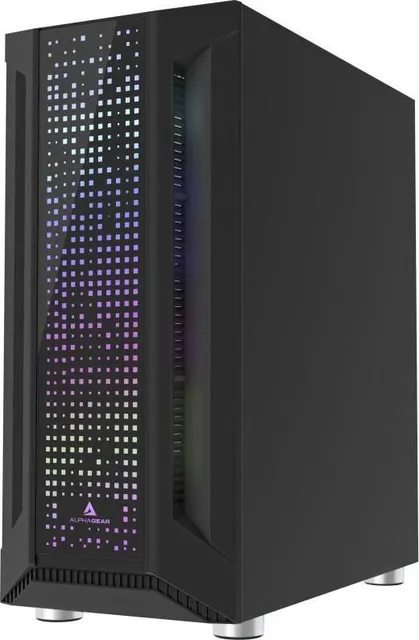 Carcasa Alphagear Trickster RGB, Mid Tower, Black