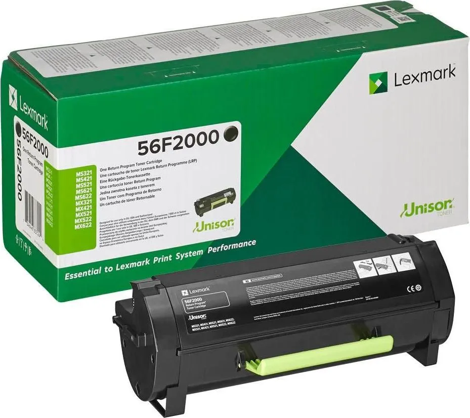 Toner Lexmark 56F2000, Black