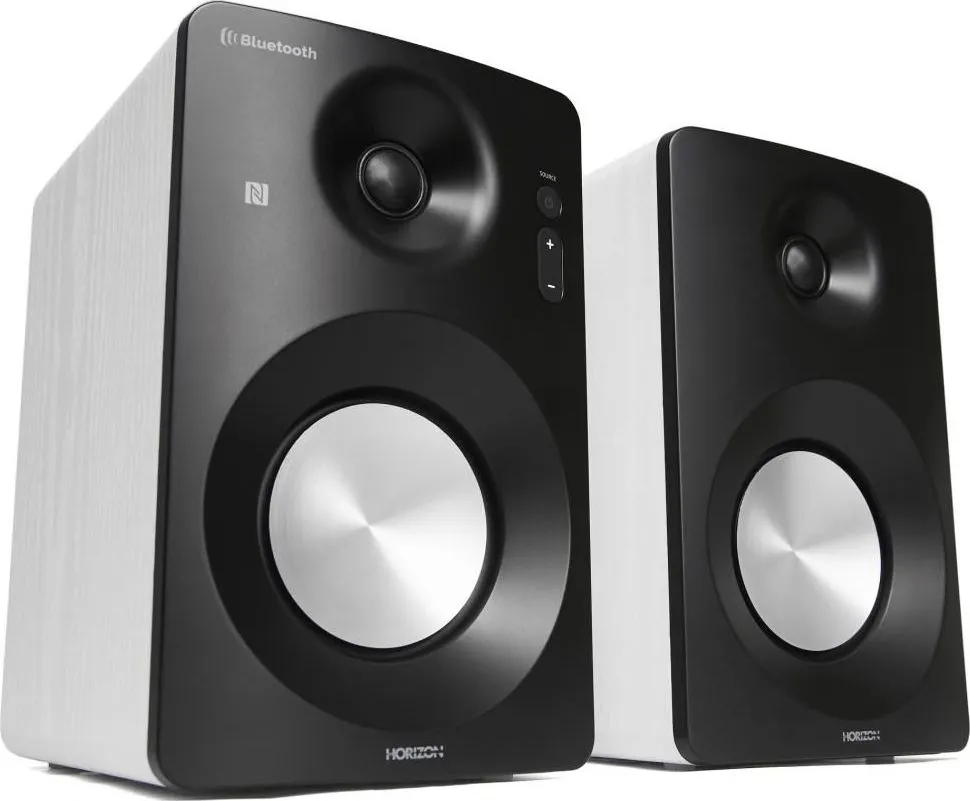 Boxe active Horizon Acustico HAV-M1100W, 2.0, 60W, BT, NFC, Optical, Coaxial, AUX, Alb