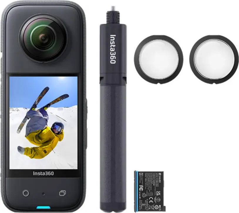 Insta360 X3 Cameră de Acțiune 360° 5.7K Black All Purpose Kit