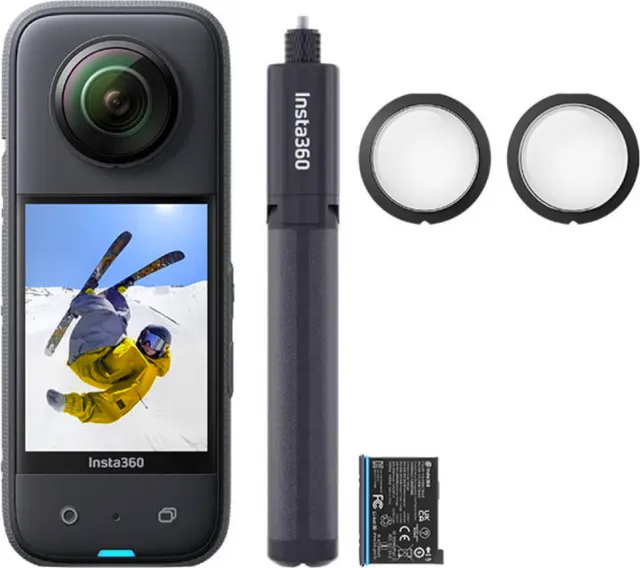 Insta360 X3 Cameră de Acțiune 360° 5.7K Black All Purpose Kit