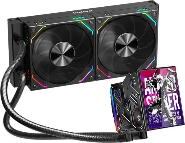 Cooler Procesor 1stPlayer FT 240-bk, Lichid, 12 cm, 2 ventilatoare, aRGB