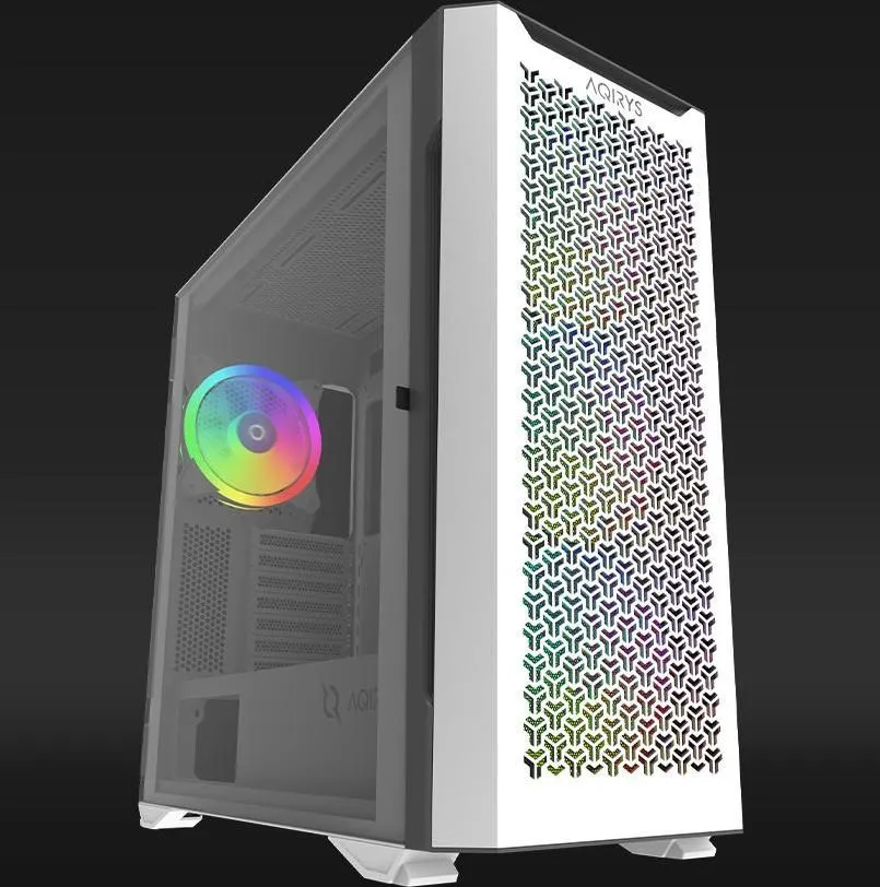 Carcasa Aqirys Aquilla, RGB, Mid Tower, White