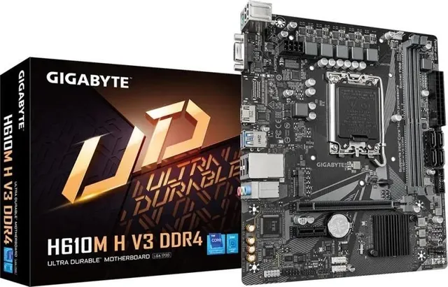 Placa de baza Gigabyte H610M H V3, Socket 1700, DDR4, Micro-ATX