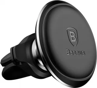 Suport auto Baseus Magnetic pentru smartPhone, magnetic, fixare grila ventilatie, negru