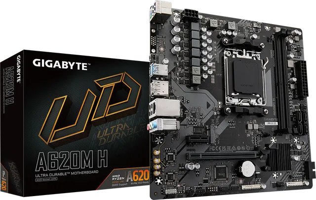 Placa de baza Gigabyte A620M H, Socket AM5, DDR5, Micro-ATX