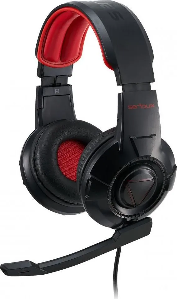 Casti cu microfon X by Serioux Ruari, Gaming, negru — Resigilat