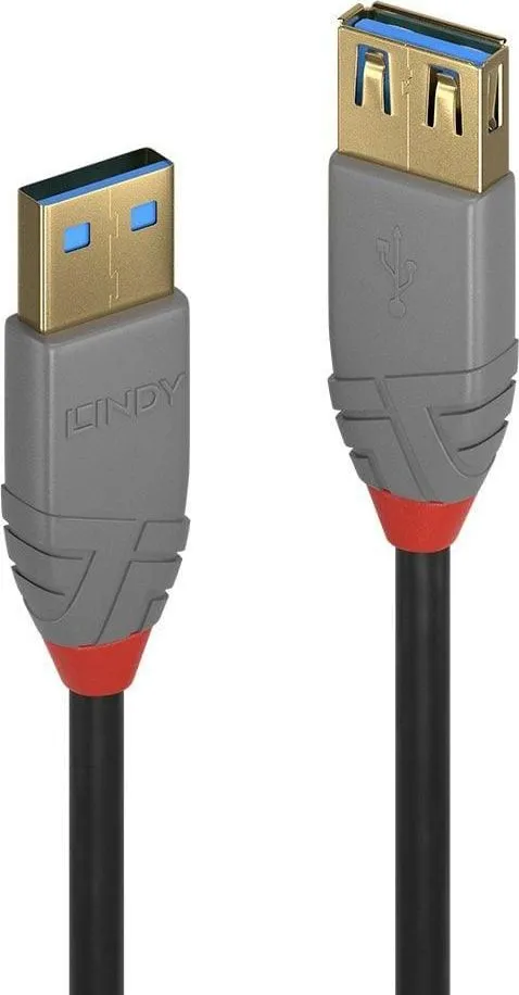 Cablu transfer Lindy LY-36761, USB 3.1 Extension, 1m, Anthra Line