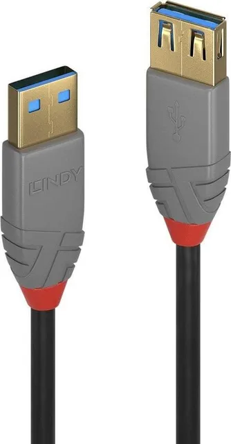 Cablu transfer Lindy LY-36761, USB 3.1 Extension, 1m, Anthra Line