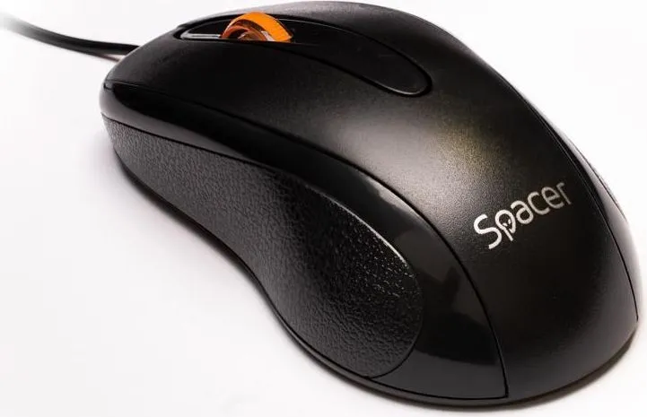 Mouse Spacer SPMO-F01, 1000 dpi, Negru