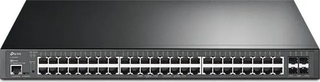 "JetStream™ 48-Port Gigabit and 4-Port 10GE SFP+ L2+ Managed Switch with 48-Port PoE+ — Resigilat