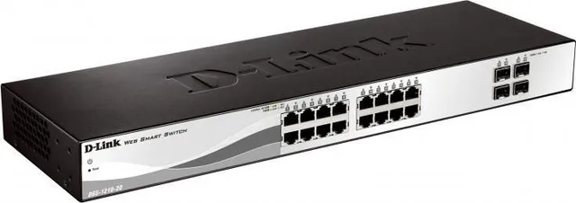 Switch D-Link DGS-1210-20, 16 port, 10/100/1000 Mbps