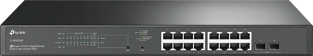 Switch TP-Link Gigabit TL-SG2218P, 16 porturi, PoE