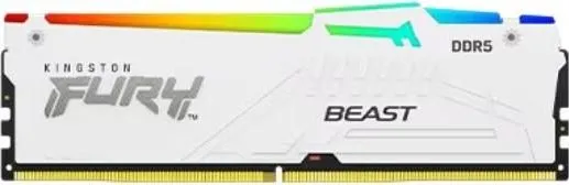 Memorie RAM Kingston DDR5 64GB 5600Mhz CL36 1.35V Dual Channel Kit Fury Beast White RGB EXPO