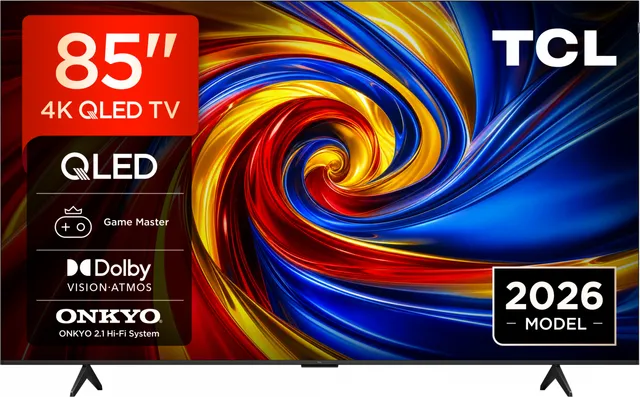 Televizor TCL QLED 85QLED780L, 214 cm, Smart Google TV, 4K, Onkyo (Model 2026)