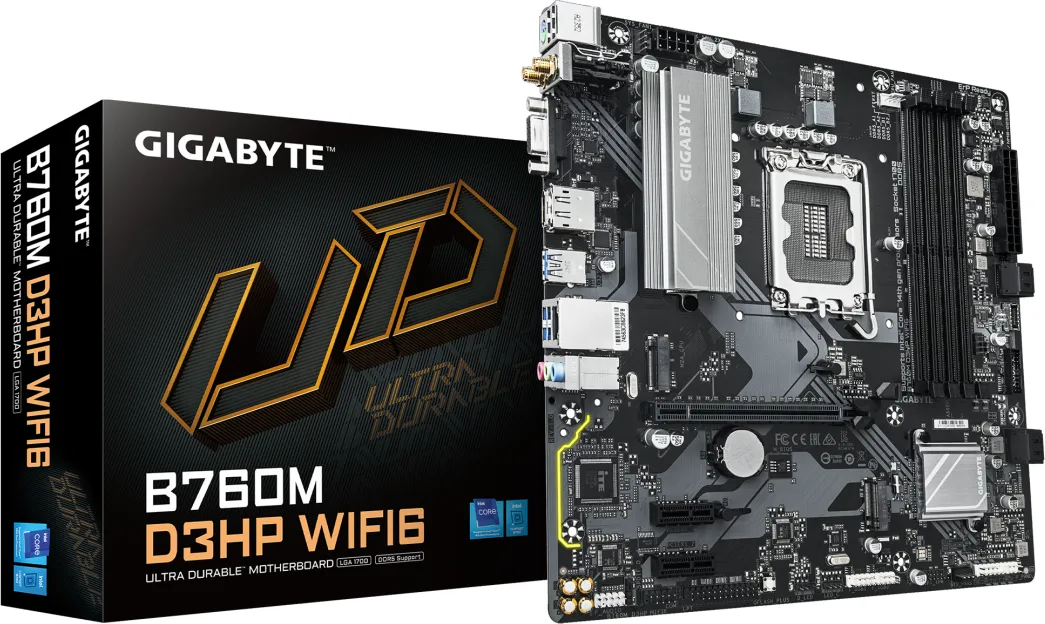Placa de baza Gigabyte B760M D3HP WIFI6, LGA 1700, DDR5, mATX
