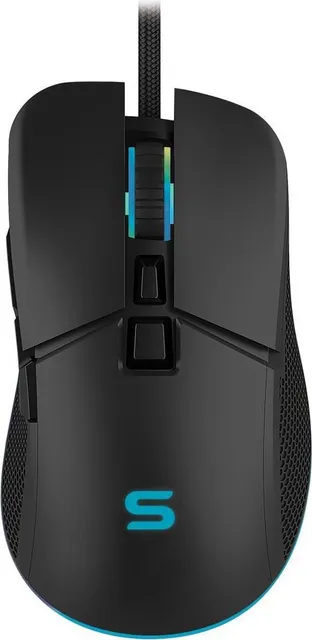 Mouse gaming Serioux Kayel, Senzor Sunplus 199, 800-6400 DPI, switch Huano, pana la 20 milioane de click-uri